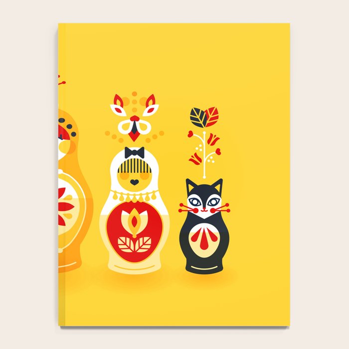 Russian Nesting Dolls â Yellow & Red Notebook Gallery Image 4