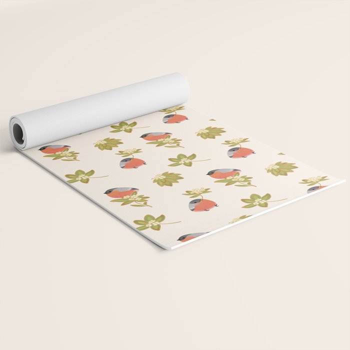 Eurasian bullfinch Yoga Mat Gallery Image 2