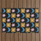 To The Moon and Back Pattern Outdoor Rug Gallery Image 1
