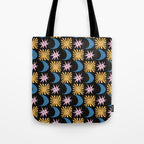 To The Moon and Back Pattern Tote Bag Gallery Image 1