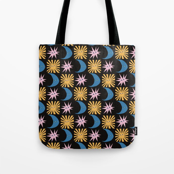 To The Moon and Back Pattern Tote Bag Gallery Image 1