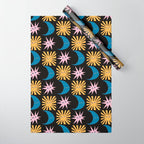 To The Moon and Back Pattern Wrapping Paper Gallery Image 1