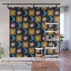To The Moon and Back Pattern Wall Mural Gallery Image 1