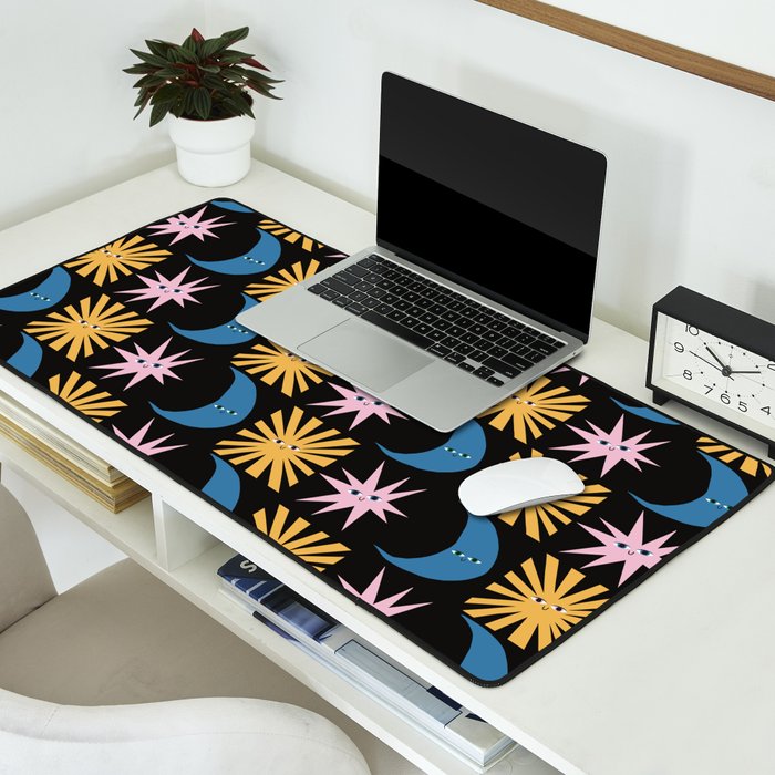 To The Moon and Back Pattern Desk Mat Gallery Image 2