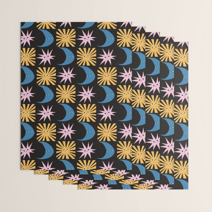 To The Moon and Back Pattern Wrapping Paper Gallery Image 3
