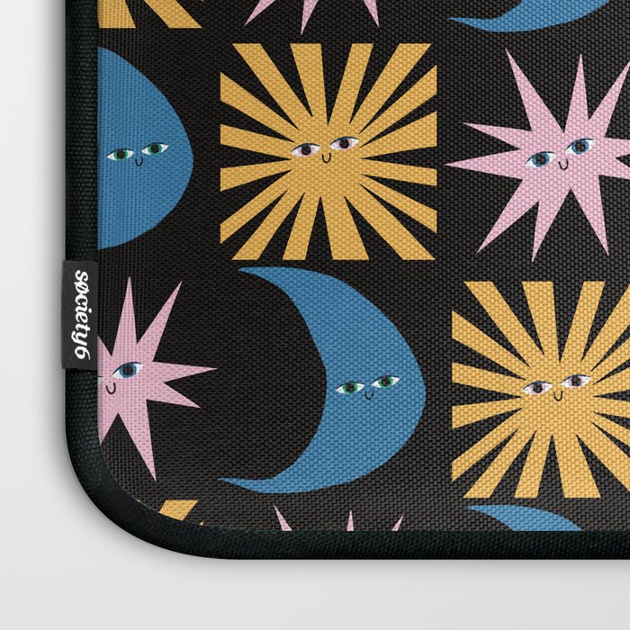 To The Moon and Back Pattern Laptop Sleeve Gallery Image 3