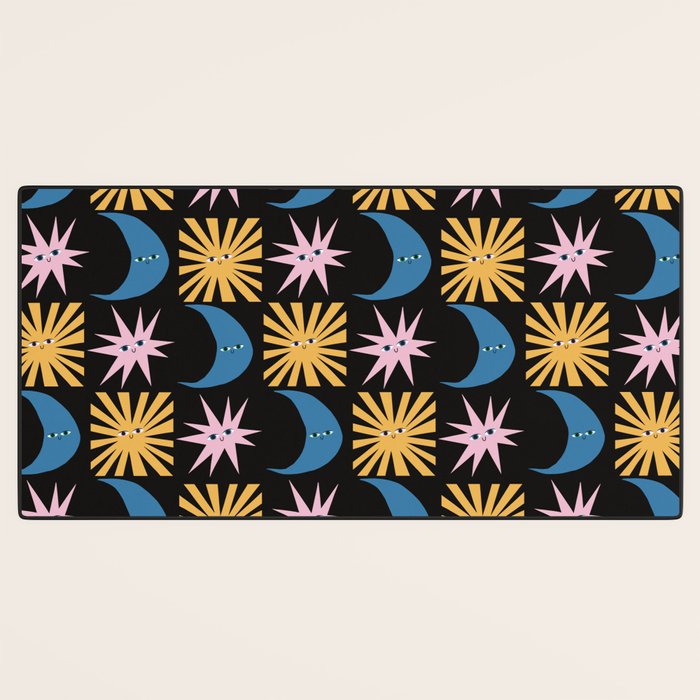 To The Moon and Back Pattern Desk Mat Gallery Image 3