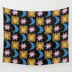 To The Moon and Back Pattern Wall Tapestry Gallery Image 4