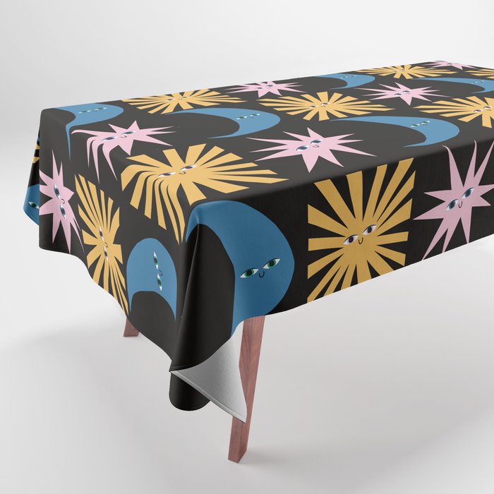 To The Moon and Back Pattern Tablecloth Gallery Image 1