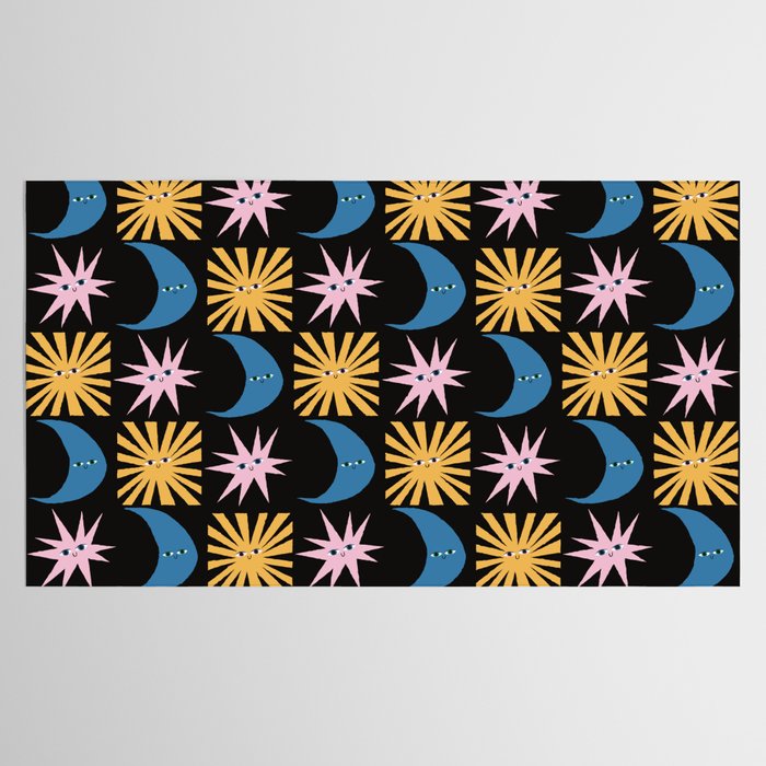 To The Moon and Back Pattern Tablecloth Gallery Image 2