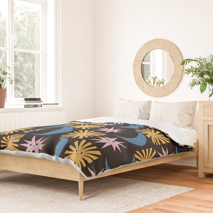 To The Moon and Back Pattern Duvet Cover Gallery Image 2