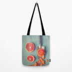 Grapefruit and Flowers Tote Bag Gallery Image 2