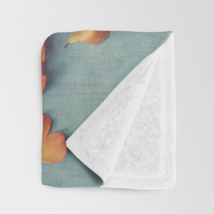 Grapefruit and Flowers Throw Blanket Gallery Image 3