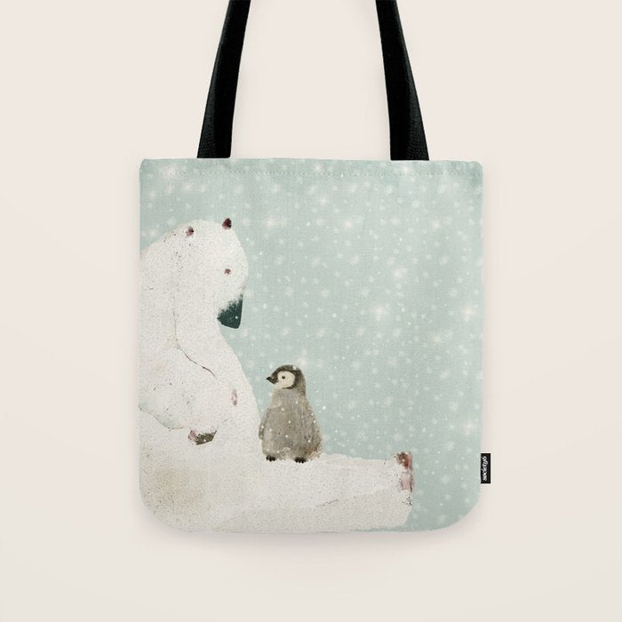 penguin and bear Tote Bag Gallery Image 1