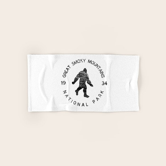 Great Smoky Mountains National Park Sasquatch Bath Towel Gallery Image 1
