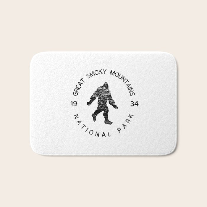 Great Smoky Mountains National Park Sasquatch Bath Mat Gallery Image 1