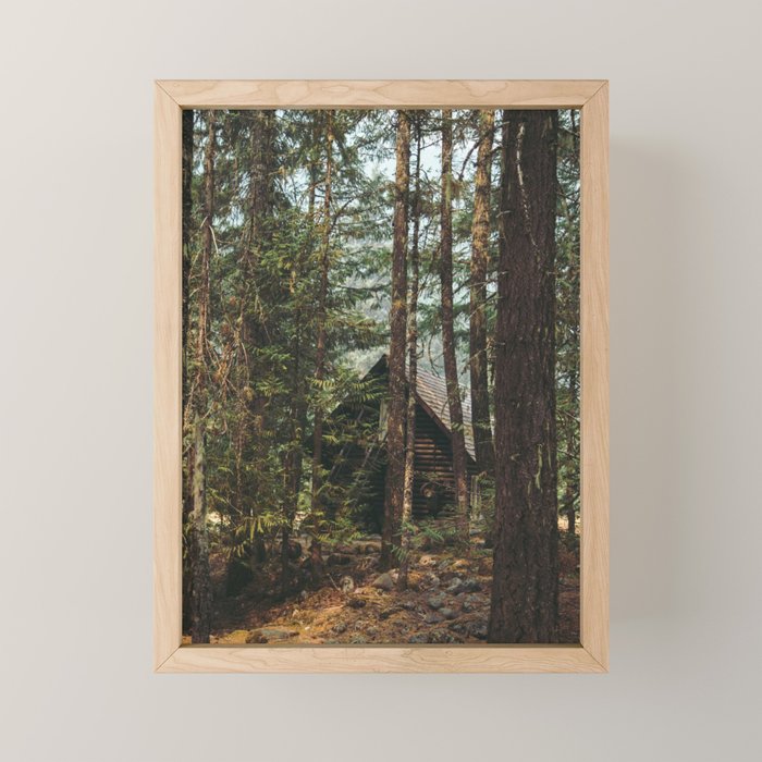 Woodland Cabin Mini Art Print Gallery Image 1