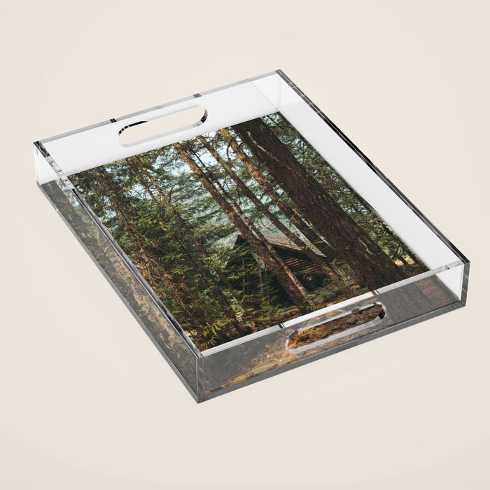 Woodland Cabin Acrylic Tray Gallery Image 1