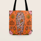 Fall Coffin Tote Bag Gallery Image 1