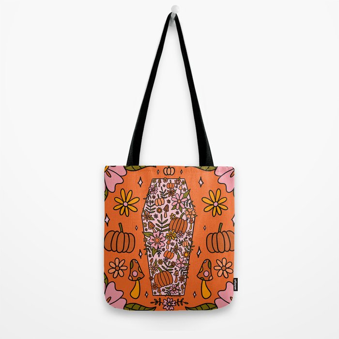 Fall Coffin Tote Bag Gallery Image 2