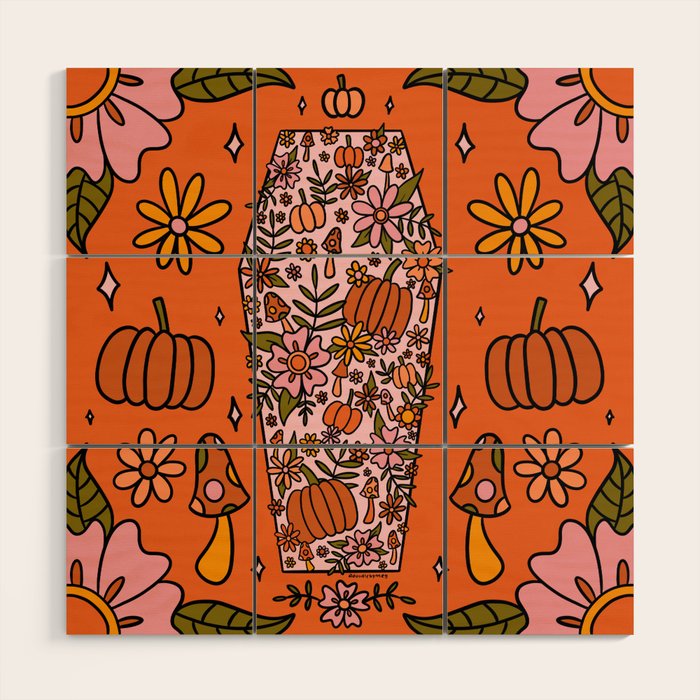 Fall Coffin Wood Wall Art Gallery Image 1