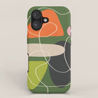 Minimal Colorful Abstract Shapes 2 iPhone Case Gallery Image 1