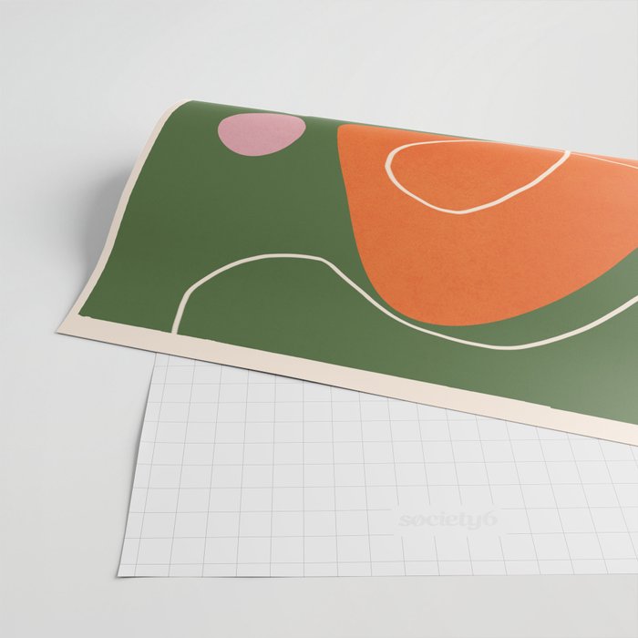 Minimal Colorful Abstract Shapes 2 Wrapping Paper Gallery Image 2