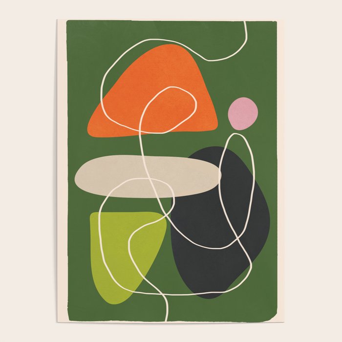 Minimal Colorful Abstract Shapes 2 Poster Gallery Image 4