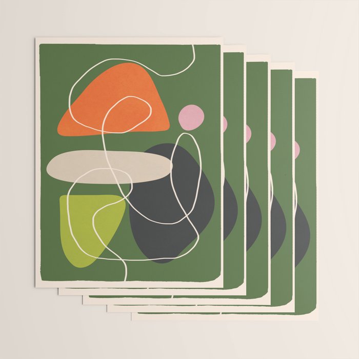 Minimal Colorful Abstract Shapes 2 Wrapping Paper Gallery Image 3