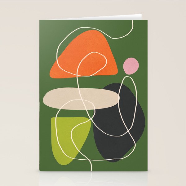 Minimal Colorful Abstract Shapes 2 Stationery Card Gallery Image 2