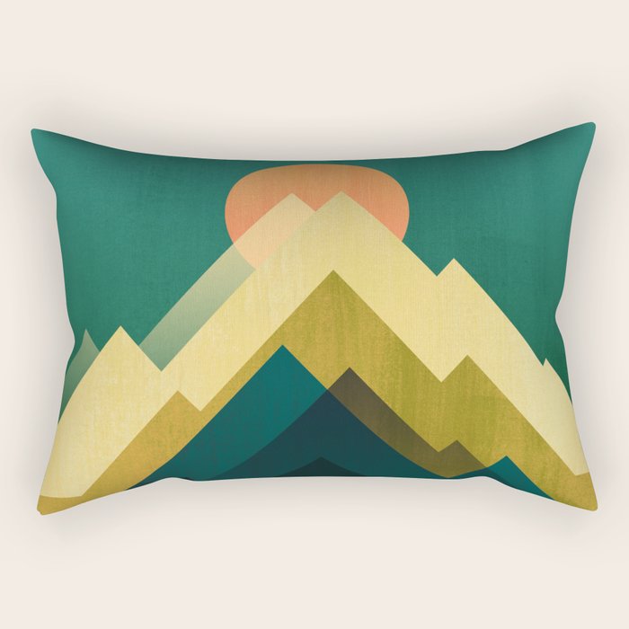 Gold Peak Rectangular Pillow Gallery Image 2
