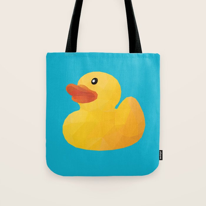 Rubber Duck polygon art Tote Bag Gallery Image 1