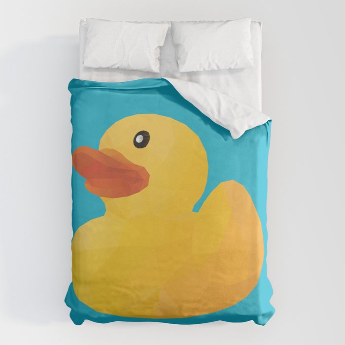Rubber Duck polygon art Duvet Cover Gallery Image 6