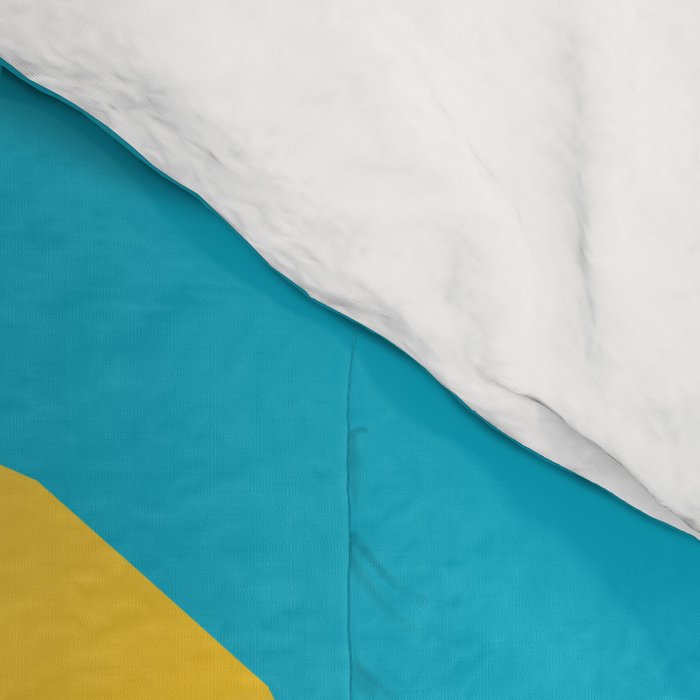 Rubber Duck polygon art Comforter Gallery Image 4
