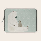 penguin and bear Laptop Sleeve Gallery Image 1
