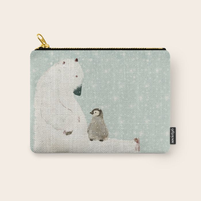 penguin and bear Carry All Pouch Gallery Image 1