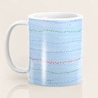 Minimal Doodle Dots in Sky Blue Coffee Mug Gallery Image 3