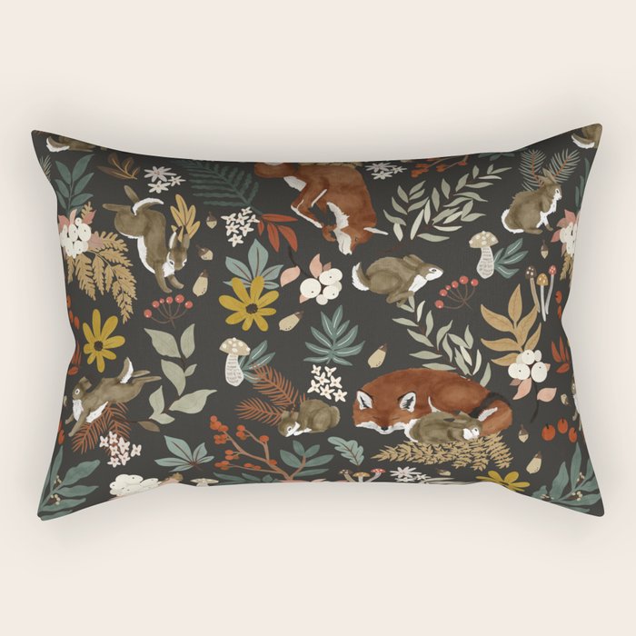 Animals winter wild nature 63B Rectangular Pillow Gallery Image 2