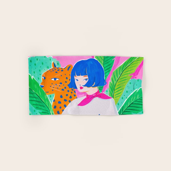 Cat Lady Bath Towel Gallery Image 1
