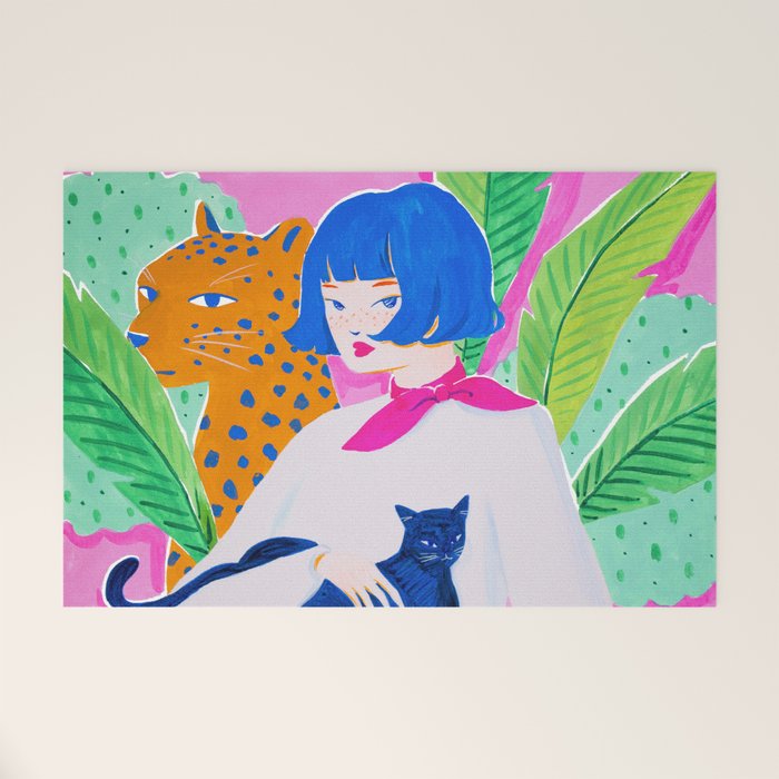 Cat Lady Welcome Mat Gallery Image 1