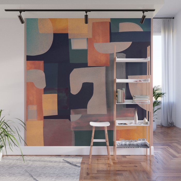 Geometric Collage 4 Wall Mural Gallery Image 1