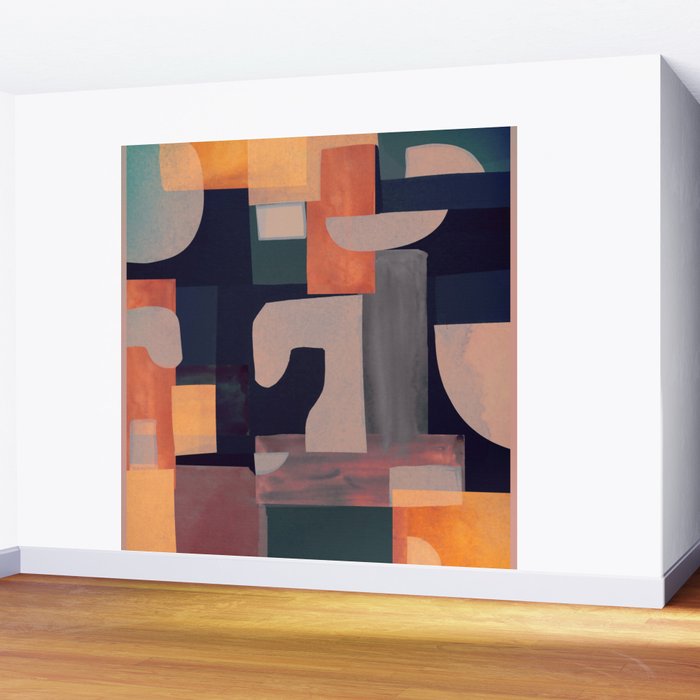 Geometric Collage 4 Wall Mural Gallery Image 2