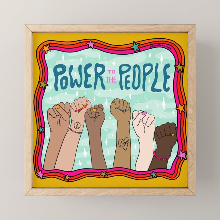 Power to the People Mini Art Print Gallery Image 1