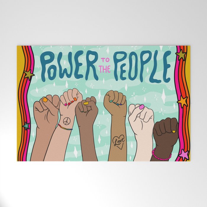 Power to the People Welcome Mat Gallery Image 1