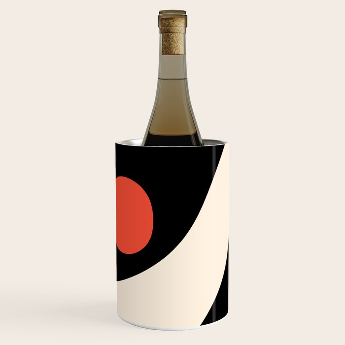 Catalan Still Life Minimalist Modern Abstract Black Orange Almond Cream Wine Chiller Gallery Image 3