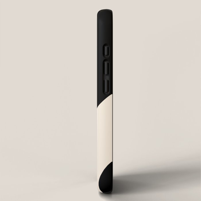 Catalan Still Life Minimalist Modern Abstract Black Orange Almond Cream iPhone Case Gallery Image 2