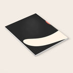 Catalan Still Life Minimalist Modern Abstract Black Orange Almond Cream Notebook Gallery Image 3