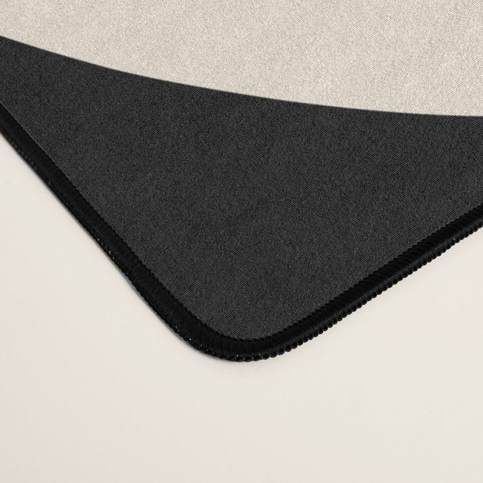 Catalan Still Life Minimalist Modern Abstract Black Orange Almond Cream Desk Mat Gallery Image 4