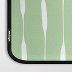 Sage Green Threaded Stripes Minimalist Modern Pattern Laptop Sleeve Gallery Image 3