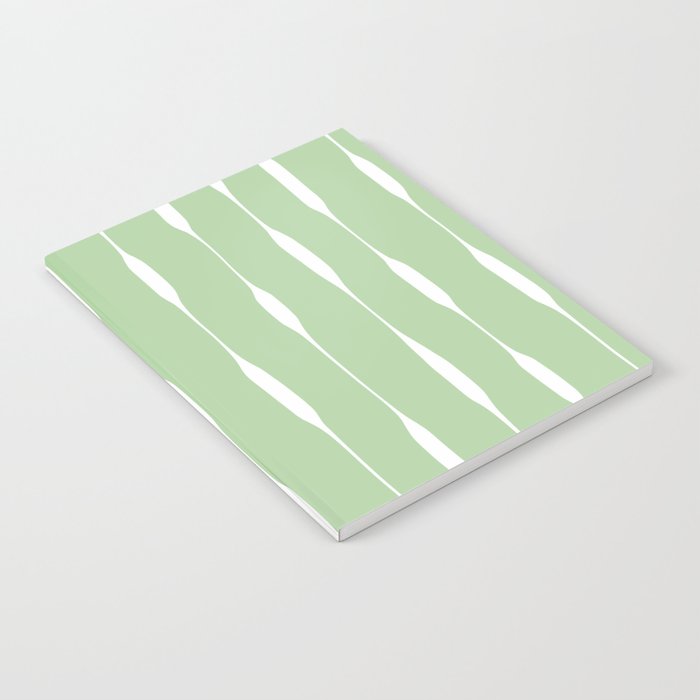 Sage Green Threaded Stripes Minimalist Modern Pattern Notebook Gallery Image 1